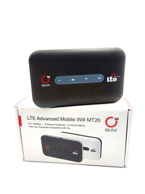 Czarny router Wifi Mini 4G z gniazdem karty SIM Przenośny modem Wifi